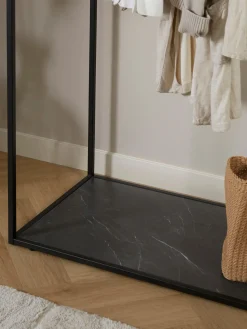 Percheros De Pie|Percheros De Pie>Westwing Collection Perchero en look mármol Pacey Aspecto mármol negro