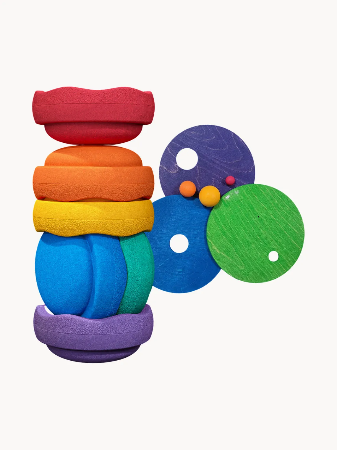 Juguetes A Partir De 1 Año|Decoración Infantil>Stapelstein Piedras apilables Grimms, 12 uds. Multicolor