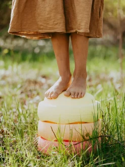 Juguetes A Partir De 1 Año|Decoración Infantil>Stapelstein Piedras apilables Original, 3 uds. Amarillo claro, melocotón, rosa