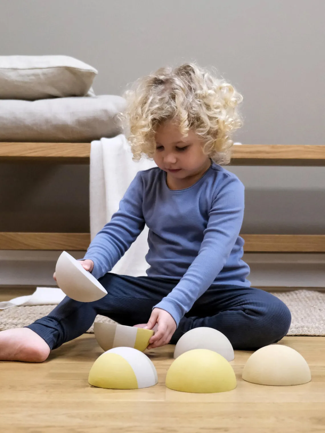 Juguetes A Partir De 1 Año|Decoración Infantil>bObles Piedras de paso Stepstone, 6 uds. Ocre, greige, gris claro