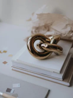 Outlet Pieza decorativa artesanal Knot, 6 cm Figuras Decorativas|Jarrones