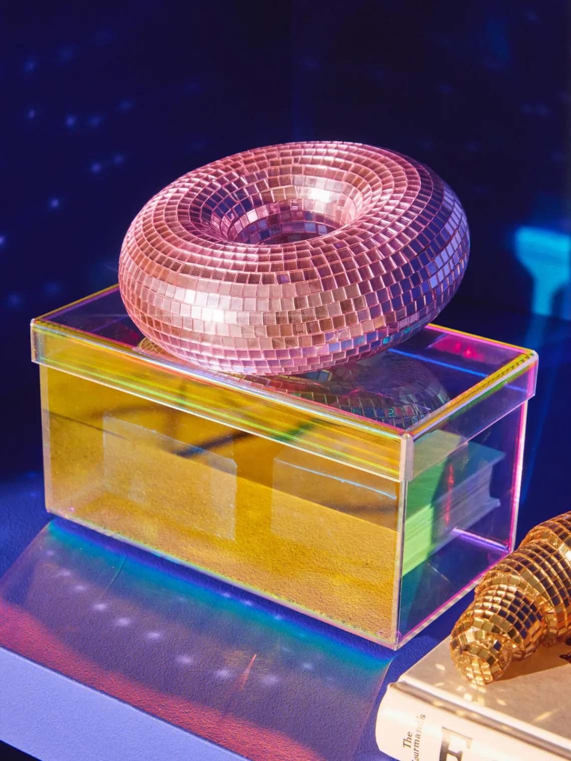 Jarrones|Figuras Decorativas>Westwing Collection Pieza decorativa brillante Disco Donut