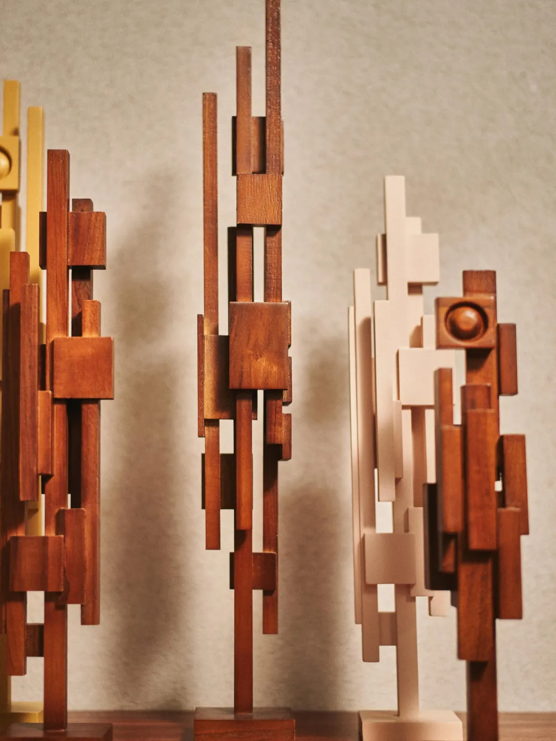 Figuras Decorativas|Decoración>HKLIVING Pieza decorativa de madera de teca Skyline