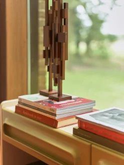 Figuras Decorativas|Decoración></noscript>HKLIVING Pieza decorativa de madera de teca Skyline