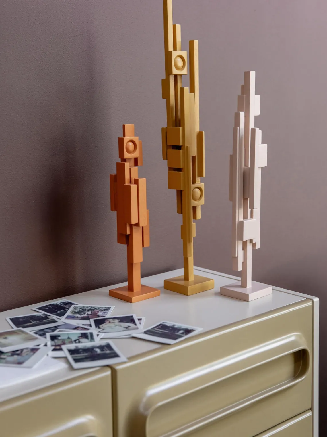 Figuras Decorativas|Jarrones>HKLIVING Pieza decorativa de madera de teca Skyline