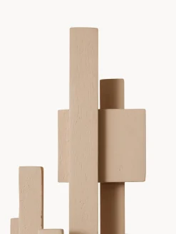 Figuras Decorativas|Jarrones></noscript>HKLIVING Pieza decorativa de madera de teca Skyline