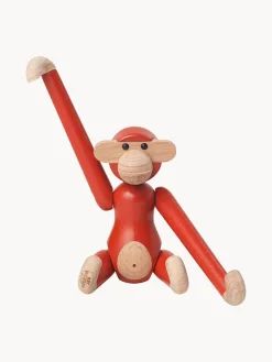 Figuras Decorativas|Jarrones></noscript>KAY BOJESEN Pieza decorativa de madera de haya Monkey Rojo, madera clara