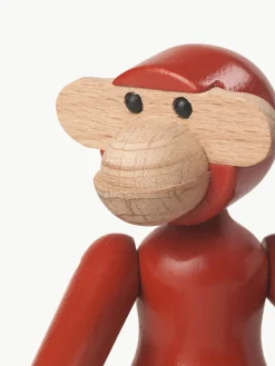 Figuras Decorativas|Jarrones></noscript>KAY BOJESEN Pieza decorativa de madera de haya Monkey Rojo, madera clara