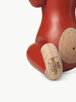 Figuras Decorativas|Jarrones></noscript>KAY BOJESEN Pieza decorativa de madera de haya Monkey Rojo, madera clara