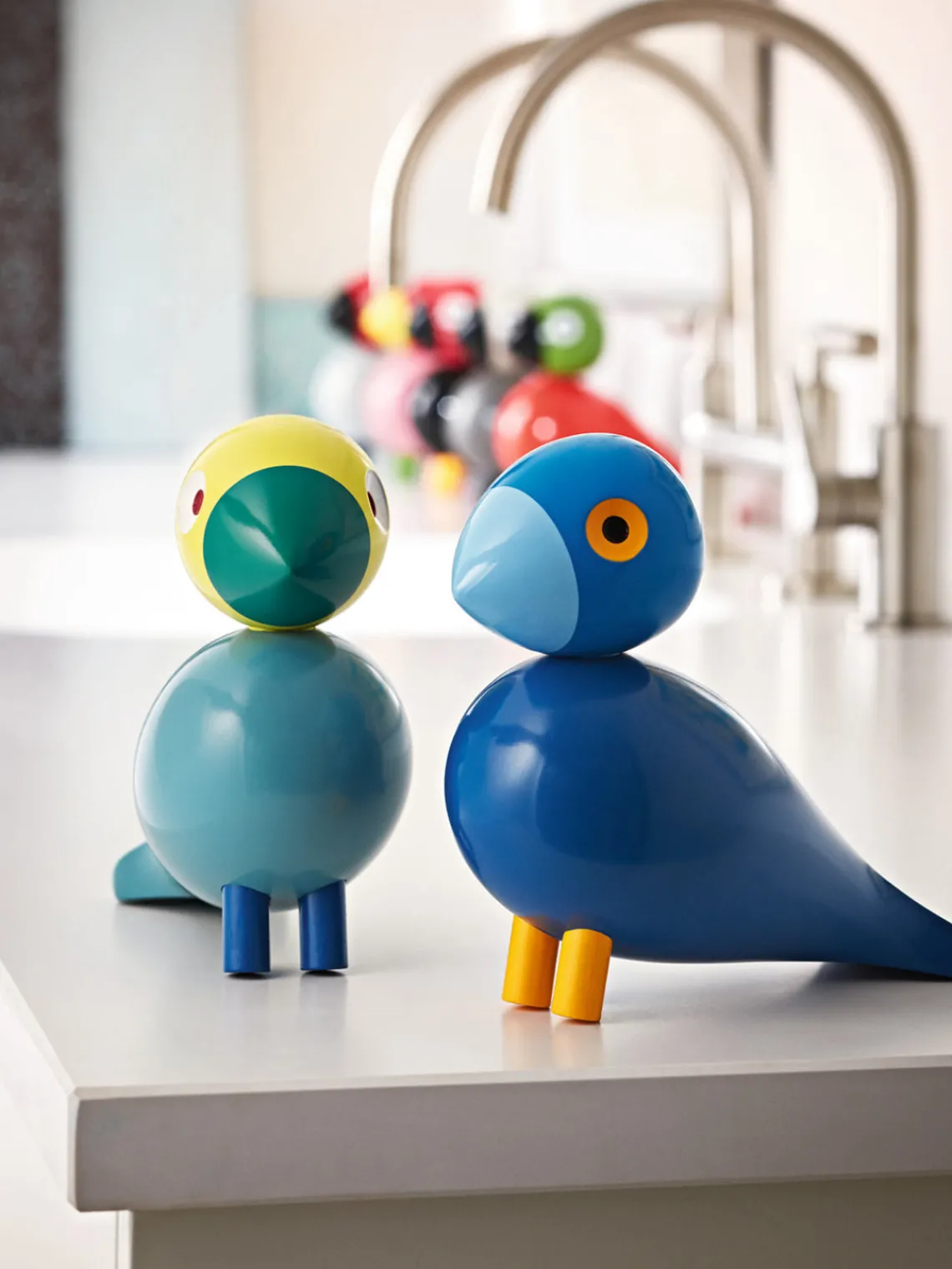 Hot Pieza decorativa de madera de haya Songbird Kay Figuras Decorativas|Jarrones