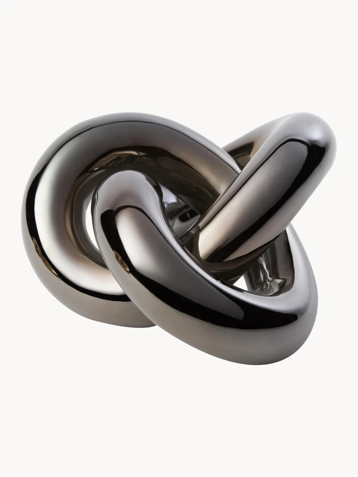 Figuras Decorativas|Jarrones>Cooee Design Pieza decorativa Knot, 9 cm Acabado plateado oscuro brillante
