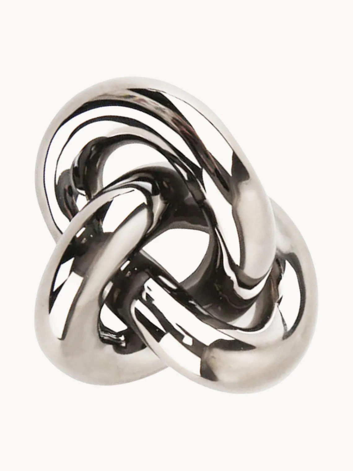 Figuras Decorativas|Jarrones>Cooee Design Pieza decorativa Knot, 9 cm Plateado brillante