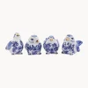 Sale Piezas decorativas artesanales Blue Bird, 4 uds. Jarrones|Figuras Decorativas