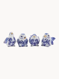 Sale Piezas decorativas artesanales Blue Bird, 4 uds. Jarrones|Figuras Decorativas