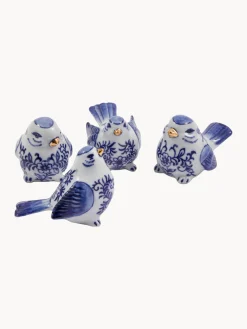 Sale Piezas decorativas artesanales Blue Bird, 4 uds. Jarrones|Figuras Decorativas