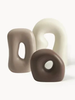 Jarrones|Figuras Decorativas>Westwing Collection Piezas decorativas de gres Alenda, 3 uds.