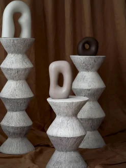 Jarrones|Figuras Decorativas>Westwing Collection Piezas decorativas de gres Alenda, 3 uds.