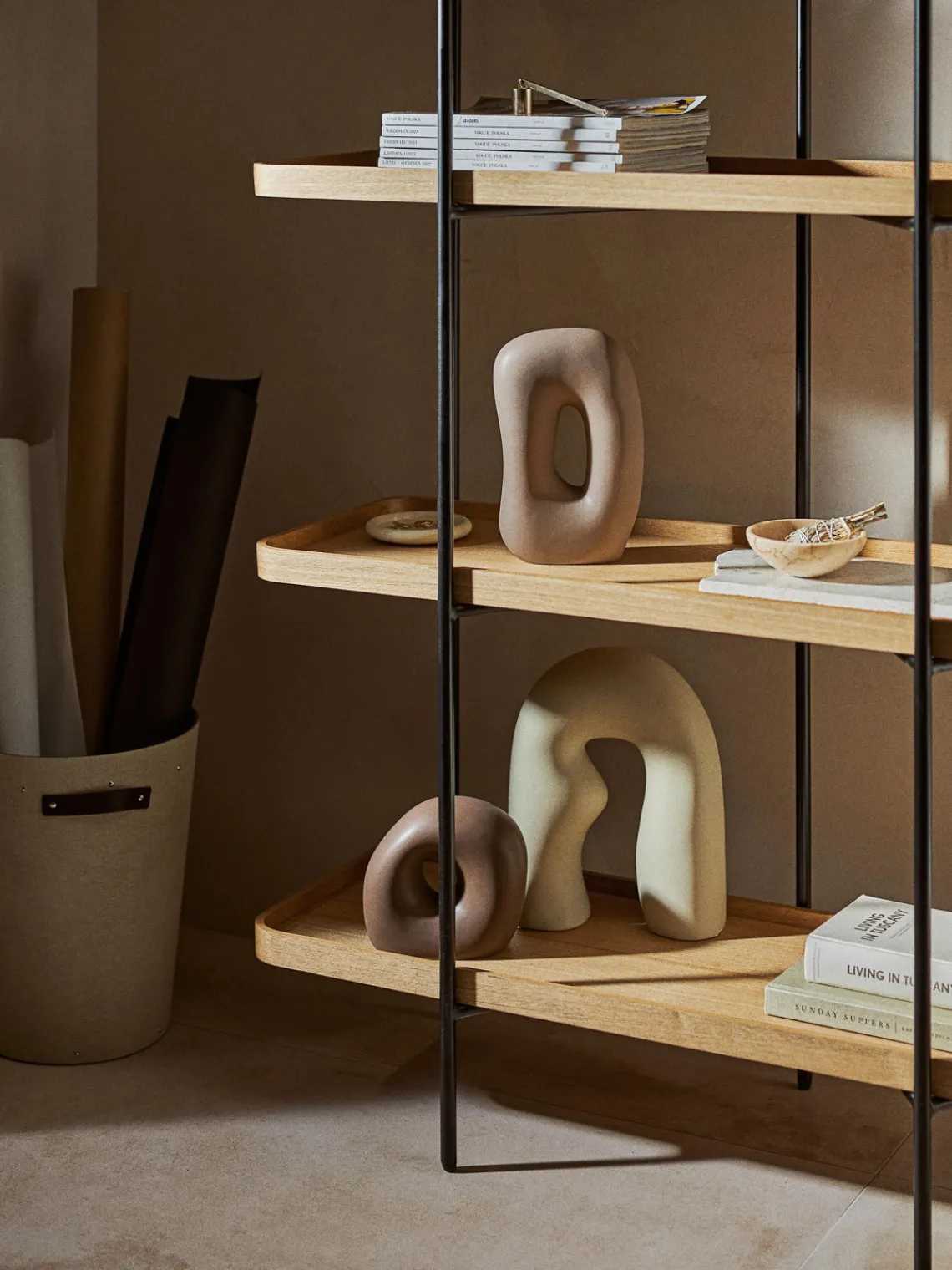 Jarrones|Figuras Decorativas>Westwing Collection Piezas decorativas de gres Alenda, 3 uds.