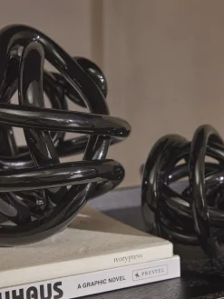 New Piezas decorativas de vidrio Nola, 2 uds. Figuras Decorativas|Jarrones