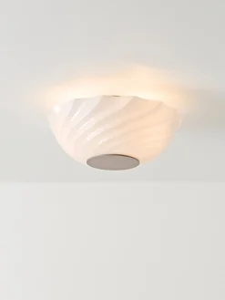 Plafones|Lámparas De Techo>Westwing Collection Plafón Anya Blanco, beige claro