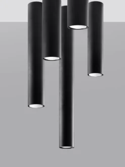 Plafones|Lámparas De Techo></noscript> Plafón Castro, 40 cm Negro mate