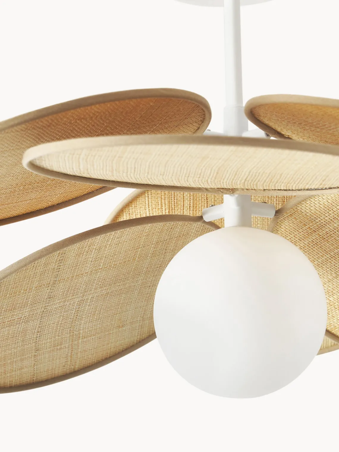 Best Plafón con adornos de fibras naturales Milani Plafones|Lámparas De Techo