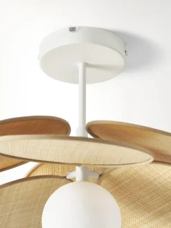 Best Plafón con adornos de fibras naturales Milani Plafones|Lámparas De Techo