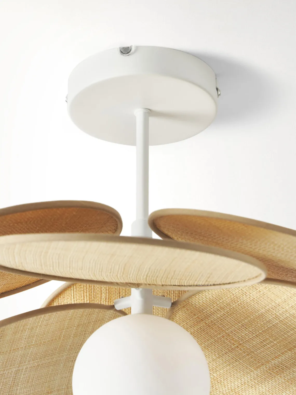 Best Plafón con adornos de fibras naturales Milani Plafones|Lámparas De Techo