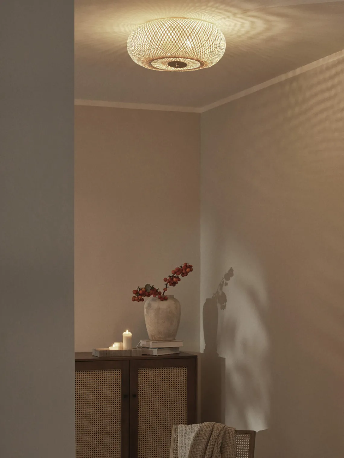 Best Plafón de bambú de diseño Evelyn Plafones|Lámparas De Techo