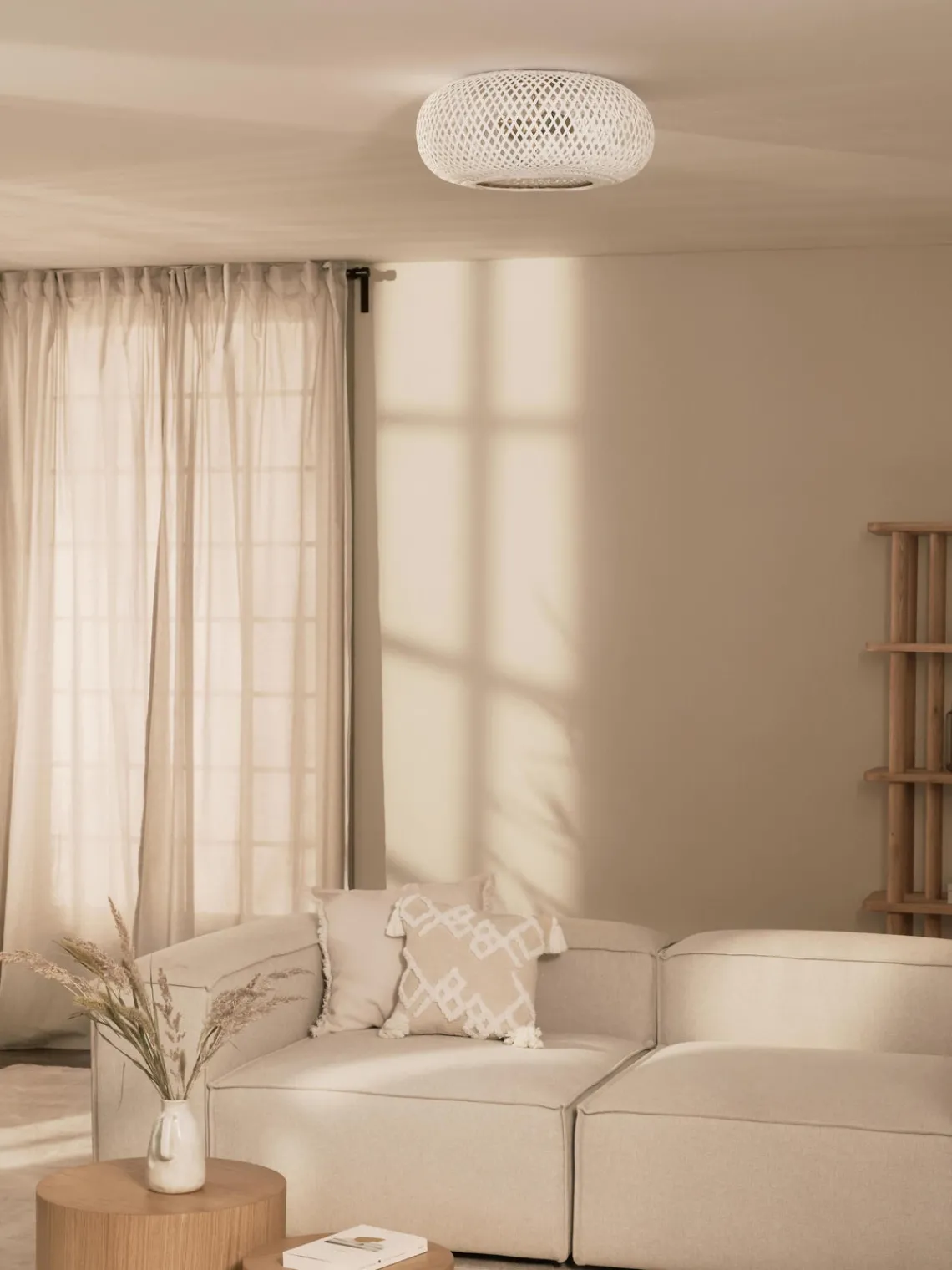 Online Plafón de bambú de diseño Evelyn Plafones|Lámparas De Techo