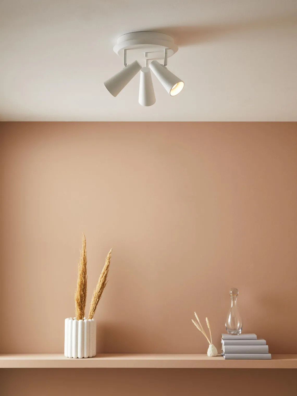 Plafones|Lámparas De Techo>Markslöjd Plafón de metal Crest Blanco