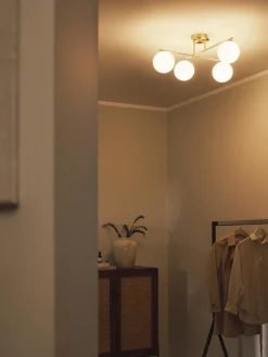 Clearance Plafón de vidrio opalino Atlanta Plafones|Lámparas De Techo