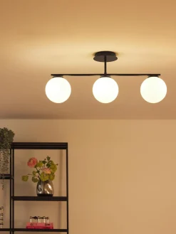 Hot Plafón de vidrio opalino Atlanta Plafones|Lámparas De Techo