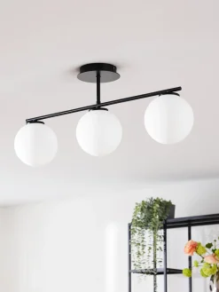 Hot Plafón de vidrio opalino Atlanta Plafones|Lámparas De Techo