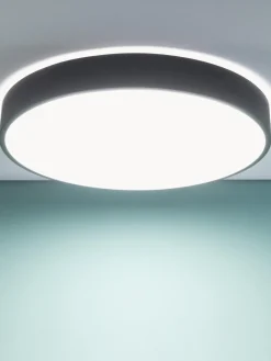 Plafones|Lámparas De Techo> Plafón LED con difusor Slimline Negro, blanco