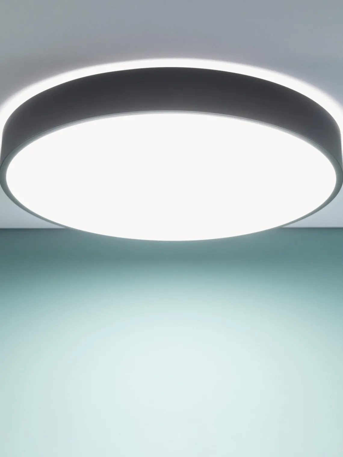 Plafones|Lámparas De Techo> Plafón LED con difusor Slimline Negro, blanco