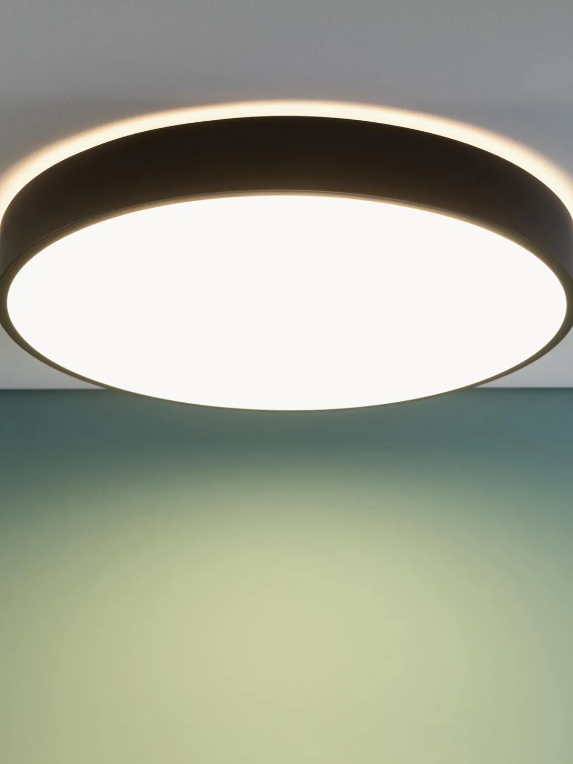 Plafones|Lámparas De Techo> Plafón LED con difusor Slimline Negro, blanco