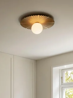 Plafones|Lámparas De Techo></noscript>Nuura Plafón Liila Muuse Dorado, blanco