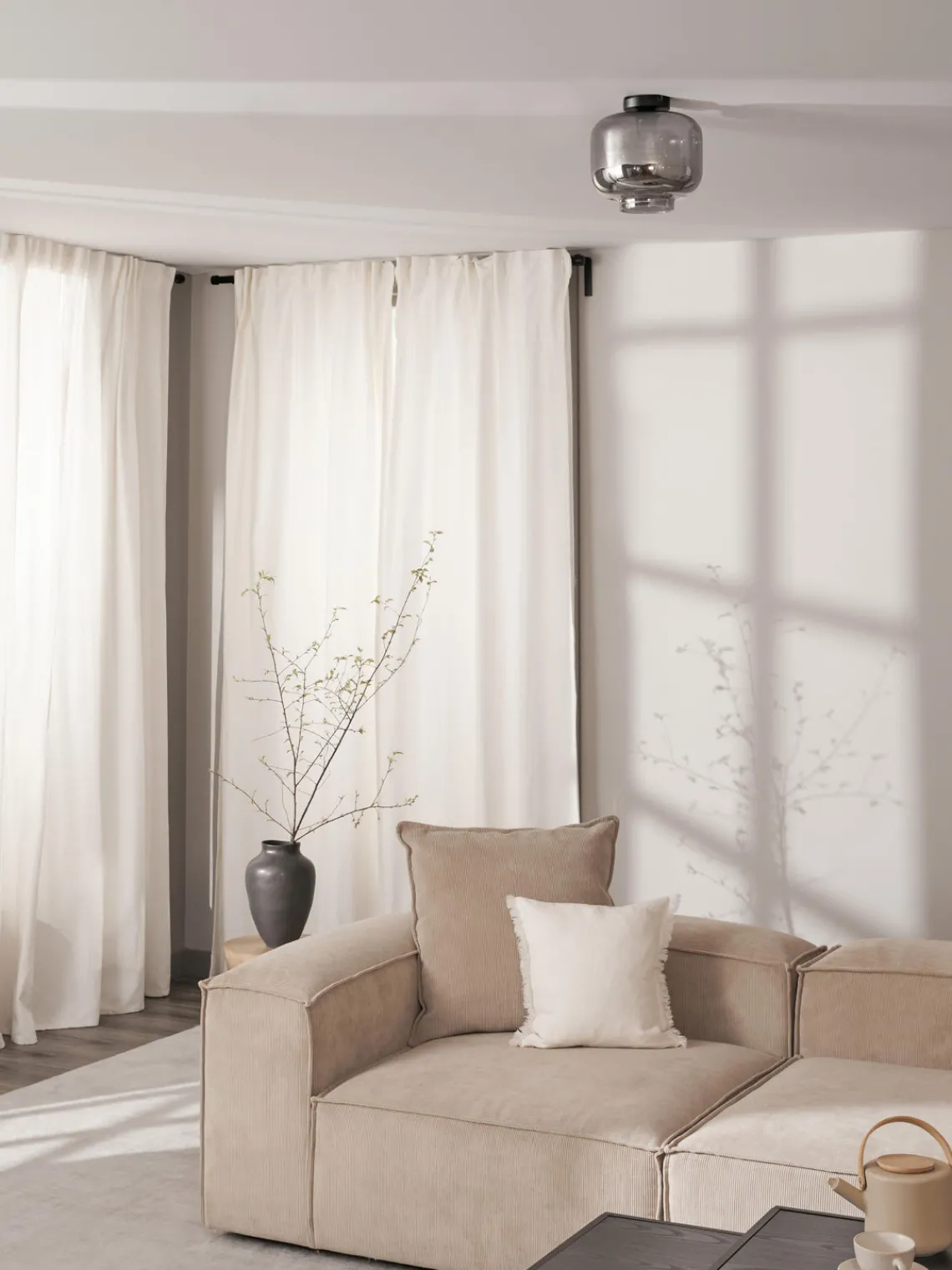 Plafones|Lámparas De Techo> Plafón pequeño de cristal Vaso