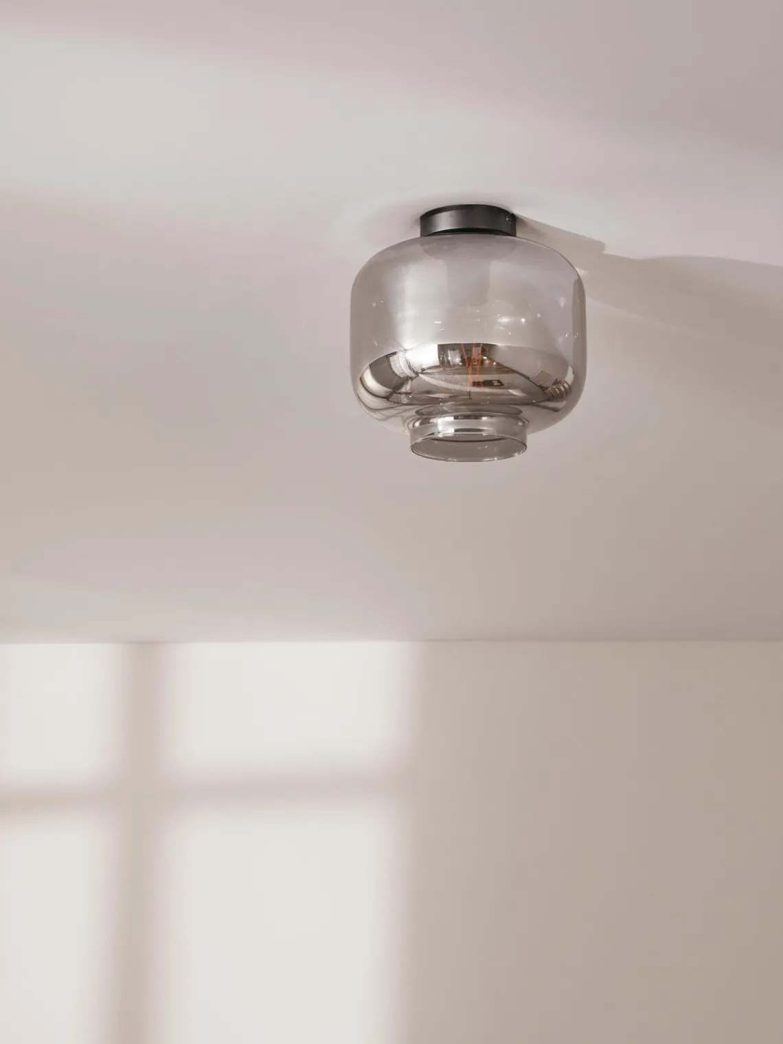 Plafones|Lámparas De Techo> Plafón pequeño de cristal Vaso