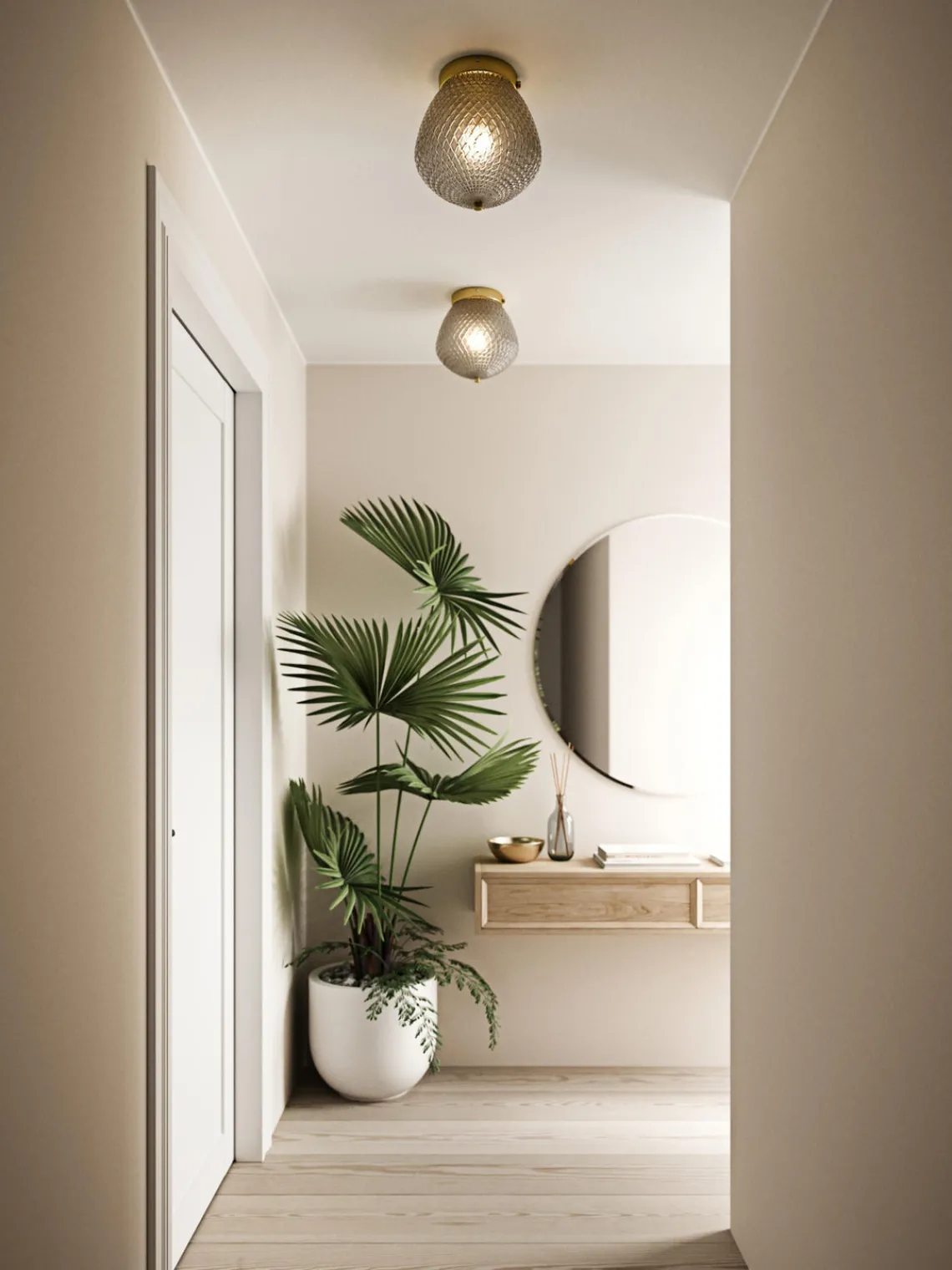 Plafones|Lámparas De Techo> Plafón pequeño de vidrio Orbiform