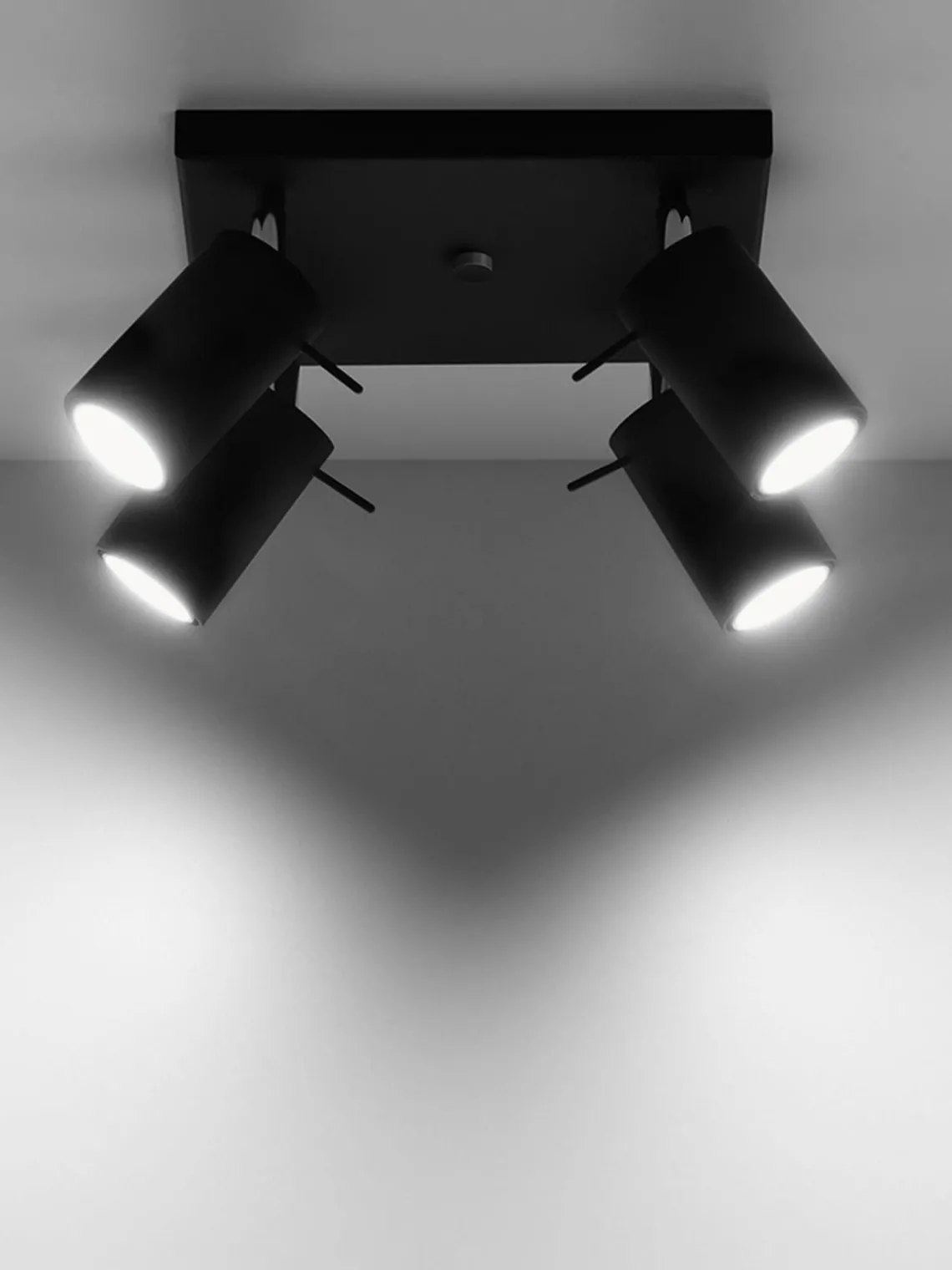 Plafones|Lámparas De Techo> Plafón pequeño Etna Negro