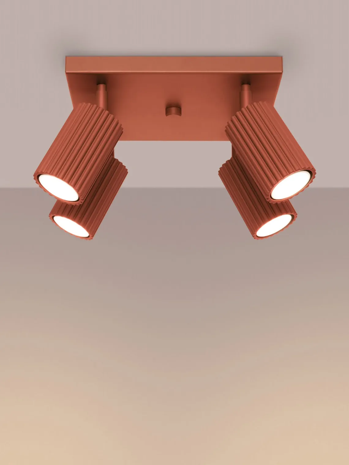 Plafones|Lámparas De Techo> Plafón pequeño Gleam Terracota