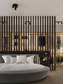 Plafones|Lámparas De Techo> Plafón pequeño Gleam Negro