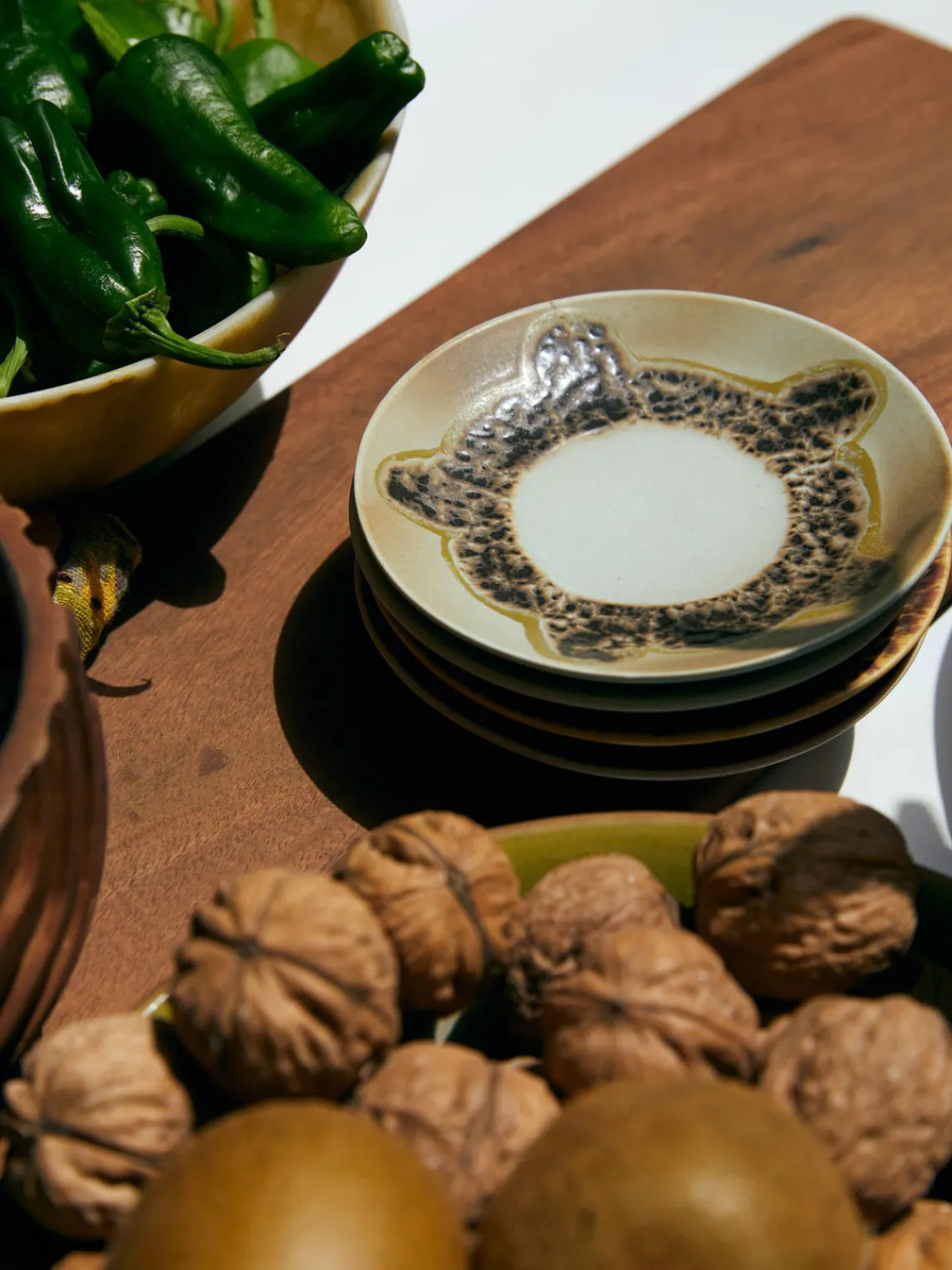 Hot Platitos artesanales de gres 70's, 4 uds. Tazas Y Mugs|Vajillas Completas