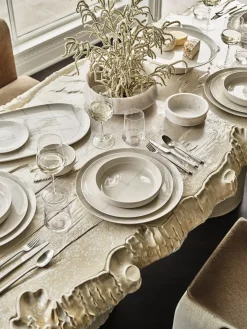 Vajillas Completas|Menaje De Mesa>SERAX Plato de porcelana con esmalte reactivo Zuma, 2 uds. Blanco, gris claro, brillante