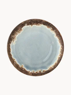 Platos De Postre|Vajillas Completas>Bloomingville Plato de postre Paula Azul claro, marrón
