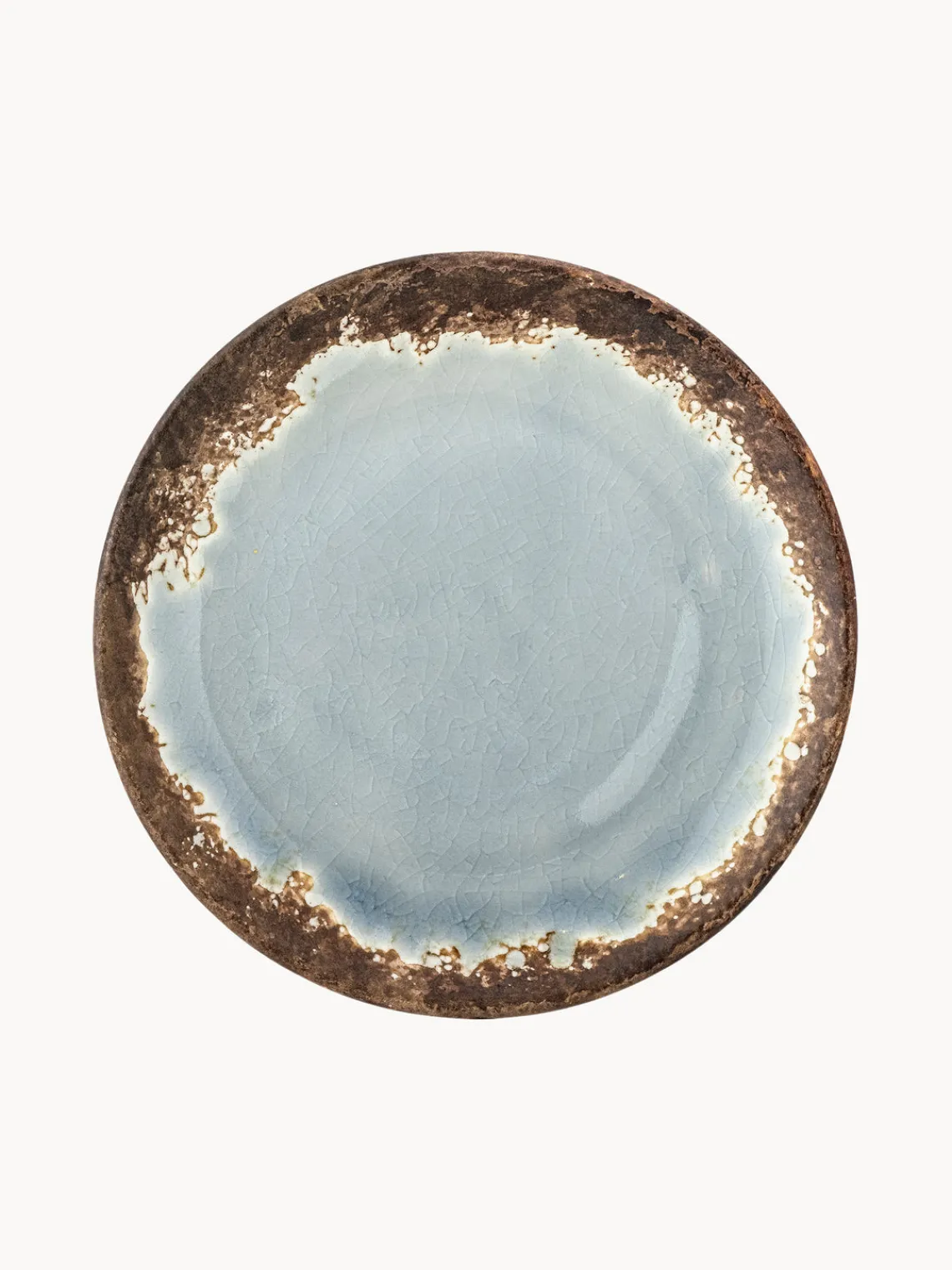 Platos De Postre|Vajillas Completas>Bloomingville Plato de postre Paula Azul claro, marrón