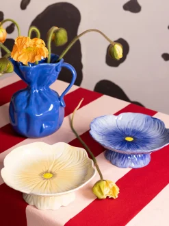 Clearance Plato de tarta pintado a mano Amapola Tarteras|Vajillas Completas