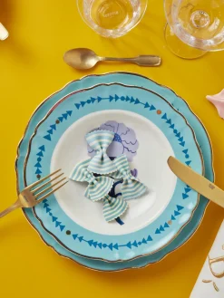 Plato hondo artesanal de porcelana Peony Platos Hondos|Vajillas Completas